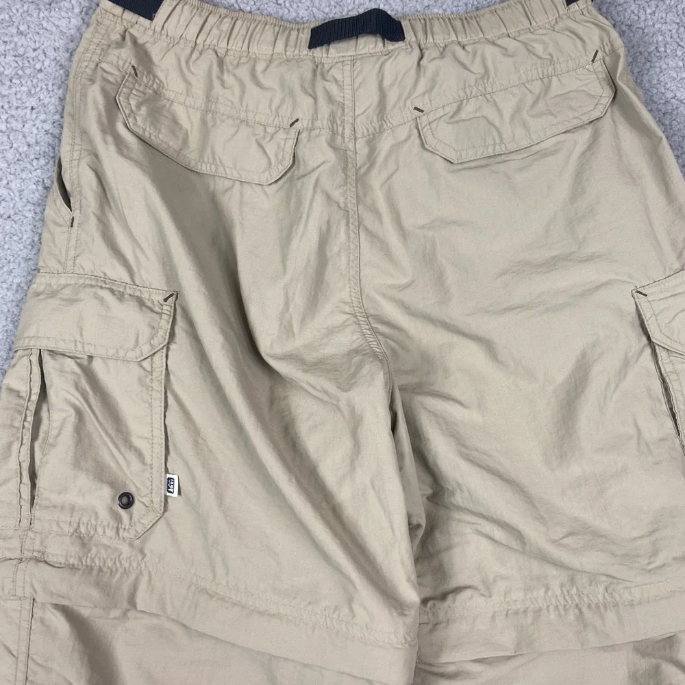REI Mens Green Nylon Cargo Convertible Hiking Pants UPF 50+ Small 32 Inseam - Picture 9 of 10